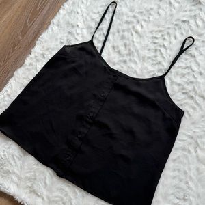 🍋2 for $10 🍋 TOPSHOP Sheer Black Women's Camisole Button-down Top Size 4